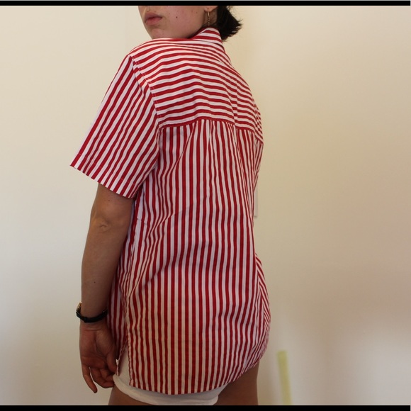 RED&WHITE Button up!! - Picture 6 of 7